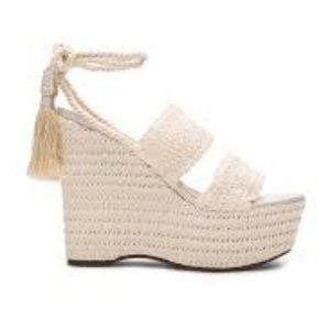 NWOB SCHUTZ Crochet "Bendy" Espadrille Wedge SZ 8